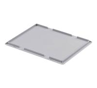 ALUTEC Supporto per coperchio per cassette di plastica (Dimensioni 400x300 mm, Per chiudere le cassette di trasporto, Plastica di alta qualità) 05080