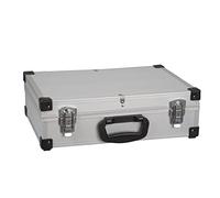 ALUTEC Valigia portautensili (valigia con telaio in alluminio, dimensioni interne 410x280x120 mm, valigia con scomparti variabili, vassoio portautensili estraibile, angoli rinforzati) 61000