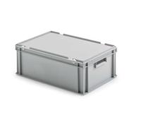 ALUTEC Vassoio in plastica (chiuso, dimensioni esterne 40 x 30 x 23,5 cm, dimensioni interne 37 x 27 x 23,2 cm, con maniglie aperte) 75046