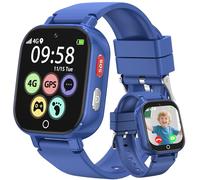 Alutoria 4G Smartwatch per Bambini GPS-Orologio Smartwatch Bambino con Telefono Videochiamata Chat Vocale Contapassi Camera SOS Modalità Classe Sveglia-Regalo per Ragazza e Ragazzo 4-12 Anni Blu