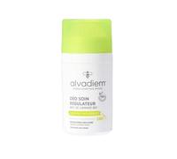 ALVADIEM Deodorante Regolatore 24h Roll-On 50 ml - Ascelle Sensibili - Anti-Odore, Riequilibrante - Miele di Lavanda Bio, Prebiotici - Senza Alcol - Prodotto in Francia