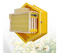 Alveare da parete per interni con finestra di visualizzazione e scatole di raccolta per una facile raccolta del miele e gestione delle colonie