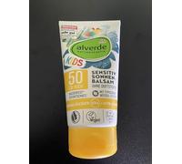alverde Cosmetico naturale per bambini, balsamo solare sensibile, SPF 50, 150 ml