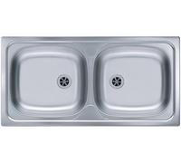 Alveus Basic lavello in acciaio 86x44 cm acciaio 1008846