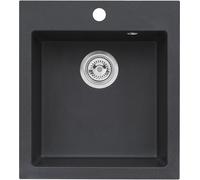 Alveus Boogie lavello in granito 50x45 cm nero 9812091