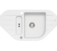 Alveus Niagara lavello in granito 90x50 cm bianco 1126011