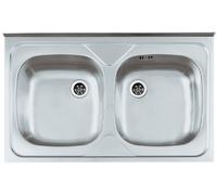 Alveus Primal lavello in acciaio 80x50 cm acciaio 1124506