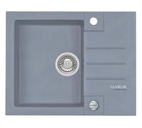 Alveus Rock lavello in granito 59.5x47.5 cm grigio/grafite/inox 4213004