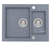 Alveus Rock lavello in granito 59.5x47.5 cm grigio/grafite/inox 4218004