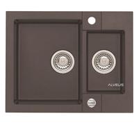Alveus Rock lavello in granito 59.5x47.5 cm marrone 4218003