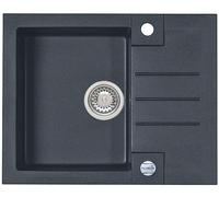 Alveus Rock lavello in granito 59.5x47.5 cm nero 4213005