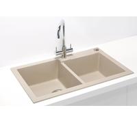 Alveus Rock lavello in granito 78x48 cm beige 1219022