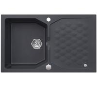 Alveus Sensual lavello in granito 85x52 cm grigio/grafite/inox 4303005