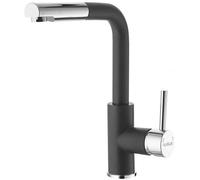 Alveus Siros rubinetto da cucina verticale nero 1129048