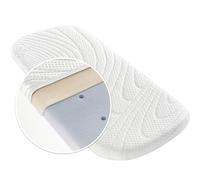 Alvi Materassino Carrozzina Tencel & Dry 75x33 cm - Materassino Bambini per Navicella con Fodera Antiumidità e Canali D'Aria - Testato ÖkoTex, Ipoallergenico