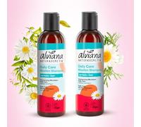 Alviana Daily Care Micellar Shampoo Duo - 2 x 200 ml Natural Mild Shampoo Organic Chamomile Cleansing, ipoallergenico, Sensitive Scalp, qualità europea