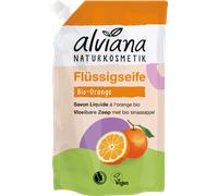 alviana Naturkosmetik Sapone Liquido all'Arancia Bio - Ricarica - 500 ml