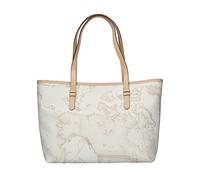Alviero Martini Prima Classe - Borsa shopping media in tessuto stampato Geo Whit