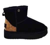 ALVIERO MARTINI 1 CLASSE Stivaletto in Pelle/Ecopelliccia Nero 0001, 39