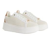Sneakers Alviero Martini in Tessuto Rafia Intrecciato - Bianco Sneaker - 39
