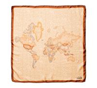 Alviero Martini 1a ccessories ,Donna ,Marrone ,ONE SIZE Sciarpa in Seta con Dettaglio Aloe Marrone Autunno/Inverno