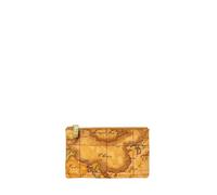 Alviero Martini 1a ags ,Donna ,Beige ,ONE SIZE World Map Zip Around Cosmetic Bag