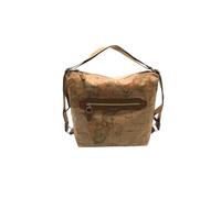 Alviero Martini 1A Classe Borsa zaino leggera, comoda e pratica realizzata in stampa geoclassic. (0970 TOBACCO)