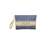 Alviero Martini 1A Classe Pochette Donna con Tracolla Regolabile, Beige e Nero, 28x20x1 cm