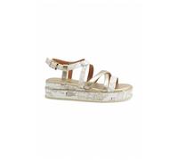 Alviero Martini 1A Classe Sandali con Zeppa Donna - Bianco Modello 2181 2181 Ecopelle 38