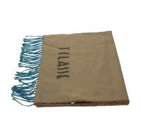 ALVIERO MARTINI 1a CLASSE Sciarpa con frange e logo lettering 40X180 Non definito 0586 BARK COLOR