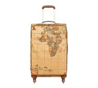 Alviero Martini 1a Classe, ,Suitcases ,unisex ,Marrone ,ONE SIZE Alviero Martini 1a Cle Trolley medio in stampa Geo Clic