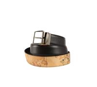 Alviero Martini Prima Classe Cintura Reversibile Uomo Geo Classic A485 5600 Pelle Nera TG 125