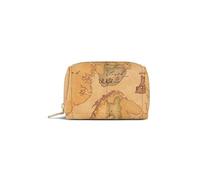 Alviero Martini Beauty case piccolo Prima Classe Geo Classic rivestito in pelle Beige naturale