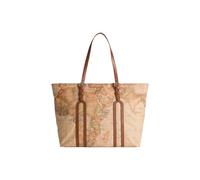 Alviero Martini Prima Classe Borsa shopping Ld34 s578 0548 doppio manico in tessuto Soft Marrone