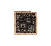 Foulard Classico 90x90 Geo Logomania Prima Classe Alviero Martini Nero