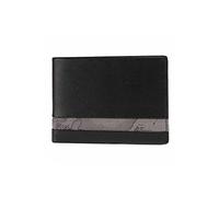 Alviero Martini Prima Classe PORTAFOGLIO UOMO ART. BVW1435400 in pelle nero con inserto geo grigio.
