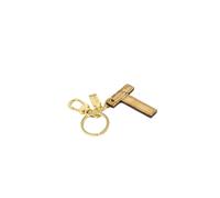 Alviero Martini Prima Classe Beige Leather Keychain