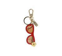 Alviero Martini Prima Classe Beige Leather Keychain