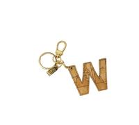 Alviero Martini Prima Classe Beige Leather Keychain