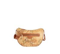 Alviero Martini Prima Classe - Borsa a tracolla mezzaluna in tessuto goffrato Ge