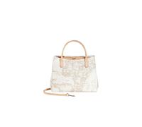 Alviero Martini Prima Classe - Borsa piccola a mano con tracolla Geo White