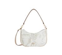Alviero Martini Prima Classe - Borsa sottospalla con tracolla in tessuto Geo Whi