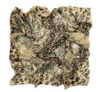 Alviero Martini Prima Classe Pareo Jungle Nero 130x130 cm