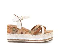 Alviero Martini Prima Classe Sandalo Donna Geo Classic con Zeppa