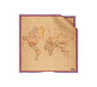 Alviero Martini Prima Classe - Sciarpa in seta stampa Geo Classic con logo brand