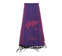 Alviero Martini Prima Classe Sciarpa viola e fuxia Geo pieno