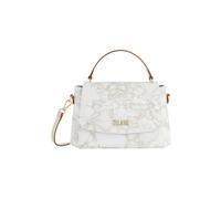 Alviero Martini Prima Classe - Tracollina con patta in tessuto goffrato Geo Whit