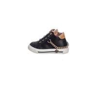ALVIERO MARTINI Sneakers 1 Classe Junior con Sottopiede in Pelle e Fondo in Gomma Nero Nero/Beige Geo X550