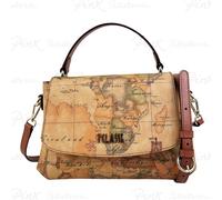 Alviero Martini - Tracollina Geo Classic con patta E054, Beige