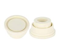 Alvinlite 2 Pezzi Paraurti in Gomma per Scale da Piscina, Paracolpi Bianchi Per Scale da Piscina, Tappi in Gomma Per Piscine per il Fondo Delle Scalette, Piscina Accessori, 6x3.9x3.3cm